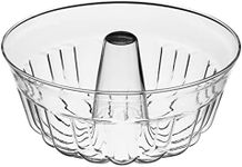 Simax Clear Glass Fluted Bundt Pan | Heat, Cold, and Shock Proof, Made in Europe (2.1 Quart)