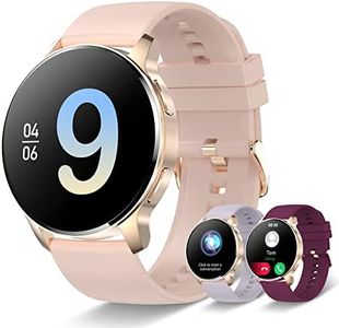 Iaret Smart Watch for Women, Bluetooth Call Fitness Tracker for Android and iOS Phones Waterproof Smartwatch with 1.32" HD Full Touch Screen AI Voice Control Heart Rate Sleep Monitor Pedometer