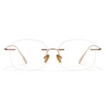 Cyxus Titanium Blue Light Glasses for Men Frameless Rimless Glasses Computer Glasses UV protection Eyeglasses T66