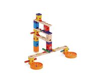 Hape Quadrilla Wooden Marble Run Construction - Music Motion - Quality Time Playing Together Wooden Safe Play - Smart Play for Smart Families