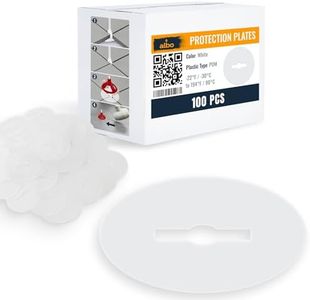 ALBO Tile Leveling System Protection Plates - 100 PCS - Clear Scratch - Resistant Shields for Professional Floor & Wall Installation Compatible with Self-Leveling Spacer Kits, Fits All Tile Sizes
