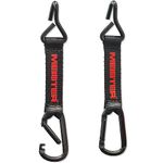 Meister Hang-Tough Fence Hooks for Baseball, Softball, Tennis & Camping - Black (Pair)