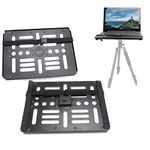 koolehaoda Laptop Holder Pallet Projector Tray Holder Compatible Arca Swiss Mount Clamp and 1/4" to 3/8" Screw Tripod Stand, 22 lbs Capacity