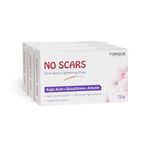 No Scars Kojic Acid & Glutathione Soap | Whitening Bath Soap for Men & Women | Tan & Dark Spot Removal | Brightens Skin & Reduces Hyperpigmentation | Glowing Skin Soap (Pack of 3)