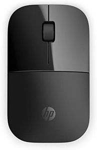 HP Z3700 Mouse Wireless, Sensore Preciso, Tecnologia LED Blue, 1200 DPI, 3 Pulsanti, Rotella Scorrimento, Ricevitore USB Wireless 2.4 GHz Incluso, Design Pratico e Confortevole, Nero