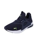 Puma Unisex-Adult Softride Enzo Evo Better RMX Navy-Electric Lime-White Running Shoe - 9 UK (37829111)