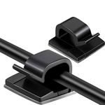 120 Pieces Mini Outdoor Cable Clips with Strong Adhesive Tapes Light Clips,Wire Holder Car Cable Organizer,Upgraded Cable Wire Management,Self Adhesive Hooks Wire Holder for Fairy Light