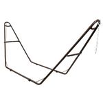 Sunnydaze Universal 2-Person Hammock Stand - 550-Pound Capacity - Heavy-Duty Steel Outdoor Hammock Stand - Fits 9 to 14 Foot Hammocks - Bronze