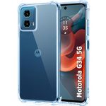 TheGiftKart Transparent Crystal Clear Back Cover Case For Motorola Moto G34 / G45 5G | Shockproof Soft TPU Case | Cushioned Edges for Ultimate Protection Back Cover For Moto G34/G45 (TPU, Transparent)