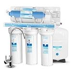 Geekpure 6 Stage Reverse Osmosis Drinking Water Filter System with DI Filter TDS to 0-75 GPD