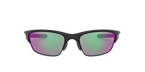 Oakley Men's OO9153 Half Jacket 2.0 Low Bridge Fit Rectangular Sunglasses, Polished Black/Prizm Golf, 62 mm