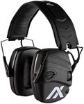 AXIL TRACKR Noise Cancelling Ear Muffs – Mowing, Construction, & Shooting Ear Protection – Comfortable Ear Muffs for Noise Reduction – Sweat & Water Resistant Ear Protection for Shooting