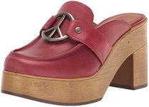 Lucky Brand Women's Aleah Platform Clog, Red Dahlia, 8.5