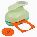 UCEC Paper Punch, 3 Inch Circle Punch Large Hole Punch Paper Circles Craft Punch Handmade Paper Punches for Crafting Scrapbooking Cards Arts Fun Projects Back to School Supplies