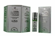 Al-Rehab Silver Original Concentrated Perfume Roll-On Attar Pack Of 6 X 6 ML Each
