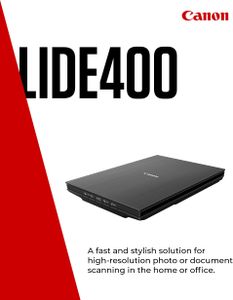 Canon LiDE 400 Flatbed Scanner – High-Resolution, Black