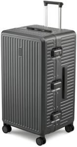 MILADA 28'' Hardshell Checked Suitcase, Trunk Zipperless aluminum Luggage