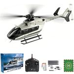 Hylukon Wltoys K160 RC Helicopter, EC-145 Multipurpose Helicopters, 4 Channel RC Helicopter with 6G Gyro, Alt Hold, One-Touch Fly, Brushless Motor, Auto Anti-Crash Ultimate RC for Beginners & Pros
