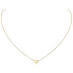 ChicSilver 18K Gold Plated Sterling Silver Tiny Heart Pendant Necklace Endlessness Love Dainty Necklace