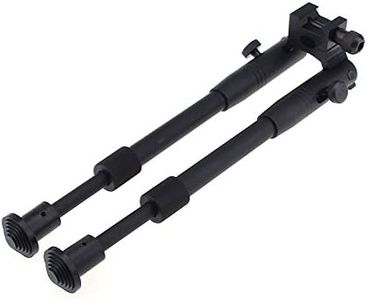 BigTron Tactical Accessories - Bipode Montaje Eslabón Giratorio Bipod Ajustable 6"-9" con Doble Bloqueo Universal Barrel Adapter