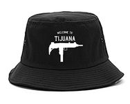 Kings Of NY Welcome to Tijuana Uzi Machine Gun City Bucket Hat Black