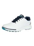 Skechers Men's GO Golf Tempo GF Sneaker, White/Navy Blue, 11 UK