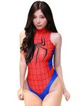 Lucky2Buy Women's One-Piece High Cut Superhero Cosplay Leotard Bodysuit Teddy Lingerie Set