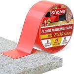 XFasten Vinyl Floor Tape 2 Inch x 36 Yards 6 Mils Gym Floor Tape 2 Inch | Court Marking Tape Outdoor 2 Floor Tape for Gymnasium Classroom | Floor Marking Tape Red Tape | Vinyl Tape Dancefloor Tape