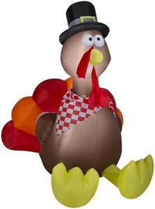 Gemmy Turkey 6 Foot Lighted Airblown Inflatable