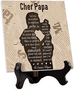 Cadeau Papa, Cadeau Anniversaire Papa-Plaque Acrylique,Cadeau pour Papa de la Part d'un Fille, Idee Cadeau Papa, Papa Anniversaire,Cadeau de fille pour papa