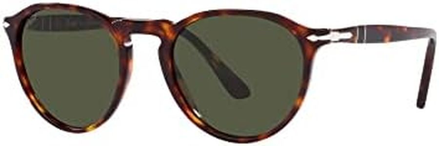 Persol Unisex's Po3286s Sunglasses, Havana/Green, 53 mm
