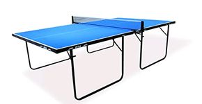 Stag Family Series Table Tennis Table| Indoor-Outdoor Compact Size T.T Table with Quick Assembly| Easy Foldable and Portable Table Set - (1 Table Top Cover,2 TT Rackets,6 Balls,1 Clamp Net)