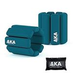 AKA Adjustable (0-1LB) Durable Silicone Wrist Weights Bracelets Set Ankle & Wearable Weight for Fitness, Exercise, Walking, Jogging, Aerobics, Yoga.1 Pound Each, 2 Per Set (Olive)