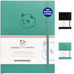 Panda Planner Weekly Turquoise - Productivity & Happiness- 1 Year Planner - 8.5 x 11" - Softcover - Weekly Layout, Calendar, Journal, Daily Gratitude, Personal Organizer: All-in-1! Guaranteed