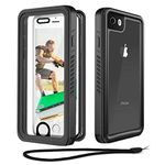 Beeasy for iPhone SE 2022/SE 2020/iPhone 8/7 Case Waterproof Shockproof Dustproof, Built-in Screen Protector Full Body Heavy Duty Protective, Front Back Case for iPhone 8/SE2/7(4.7”), Black