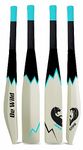 Jaspo Be Wild Heavy Duty Plastic Cricket Bat Full Plastic bat Hard Plastic Bat Cricket bat Full Size for All Age Groups – Kids Boys Girls Adults(Off White)