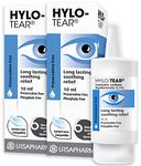 HYLO Tear - Double Pack – Preservative Free Eyedrops – Sodium Hyluronate 0.1%- Eye Drops to Lubricate Dry Eyes – 2x10ml