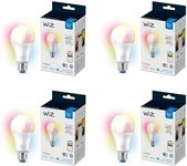 WiZ 60W A19 Frosted WiFi Full Color & Tunable White - 4 Pack