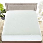 Home Beyond & HB design - Waterproof Bamboo Mattress Protector Queen Size - Thick Soft Breathable Hypoallergenic Bed Bug Proof Mattress Cover Pad - Deep Pocket up to 18-Inch - Vinyl Free, White