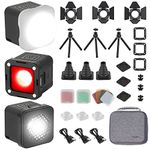 LED Video Light (3 Pack), SMALLRIG Mini Cube Light Watreproof Light Kit with 8 Color Filters, Small Photography Light 5600K CRI95 for DSLR Action Camera - 3469