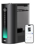 DREO 6L Smart Humidifier for Large Room, Warm and Cool Mist for Bedroom Baby, 60H Timer, High Precision Humidity Sensor, Indicator Light, Oil Diffuser for Home, Plants, Works with Alexa, Black