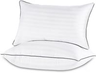 GOHOME Pillows King Size Set of 2 - Bed Pillows for Sleeping 2 Pack, Cooling Supportive Hotel Pillows with Premium Soft Down Alternative Fill for Side Stomach and Back Sleepers