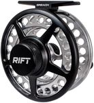 Rift Breach Fly Fishing Reel – Anodized Aluminum CNC Fly Reel Fly Fishing Gear, Reversible 1-Way Clutch Bearing with Premium Carbon Stainless Steel Disc Drag 5/6 Fly Fishing Reel, 84mm Diameter Spool