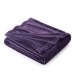 Bedsure Fleece Throw Blanket for Couch - Purple Blankets Lightweight Fuzzy Cozy Soft Plush Warm Blankets and Throws for Sofa, 50x60 inches