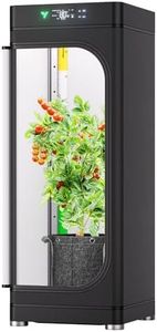 VGrow All-in-One Smart Grow Box, Professional System with Samsung LM301H EVO Grow Light, Advanced Circulation & Ventilation System, Irrigation, Nutrient, Magnetic Window for Indoor Hydroponics