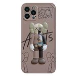 DOWINTIGER Compatible with iPhone 14 Pro Case for Boys Men, Kawaii Cool 3D Cartoon Street Fashion Shockproof Protection TPU and IMD Protective Designer Case for iPhone 14 Pro - Brown