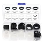 YIXISI 90 PCS Hose Washers Kit, Rubber Tap Seal Gaskets, Seal O Ring Gasket, Shower Hose Silicone Washers, for 1/2 3/4 Inch Water Faucet Shower Garden Hose Connector