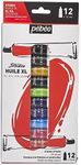 Pebeo – XL Oil Studio - Oil Paint Set for Professional Artists and Hobby Painters – 12 tubes Set of 12 Colours 668600