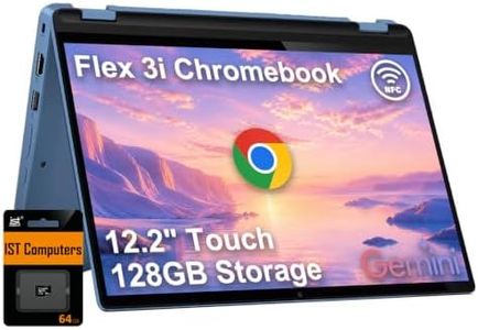 Lenovo IdeaPad Flex 3i Chromebook 2-in-1 Laptop (12.2" FHD+ Touchscreen, Intel N100, 4GB DDR5 RAM, 64GB eMMC + 64GB SD Card) for Home & Students, NFC, Lightweight, Long Battery Life, Chrome OS, Blue