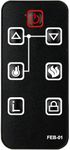 Replacement for FEBO Flame Electric Fireplace Remote Control E3001 ZHS-30-B 384-15A-20-13E F18-I-008-018C F15-I-005-009 15IN-23-100 F15-I-005-031B 14IN-28-078 ZHS-32-D